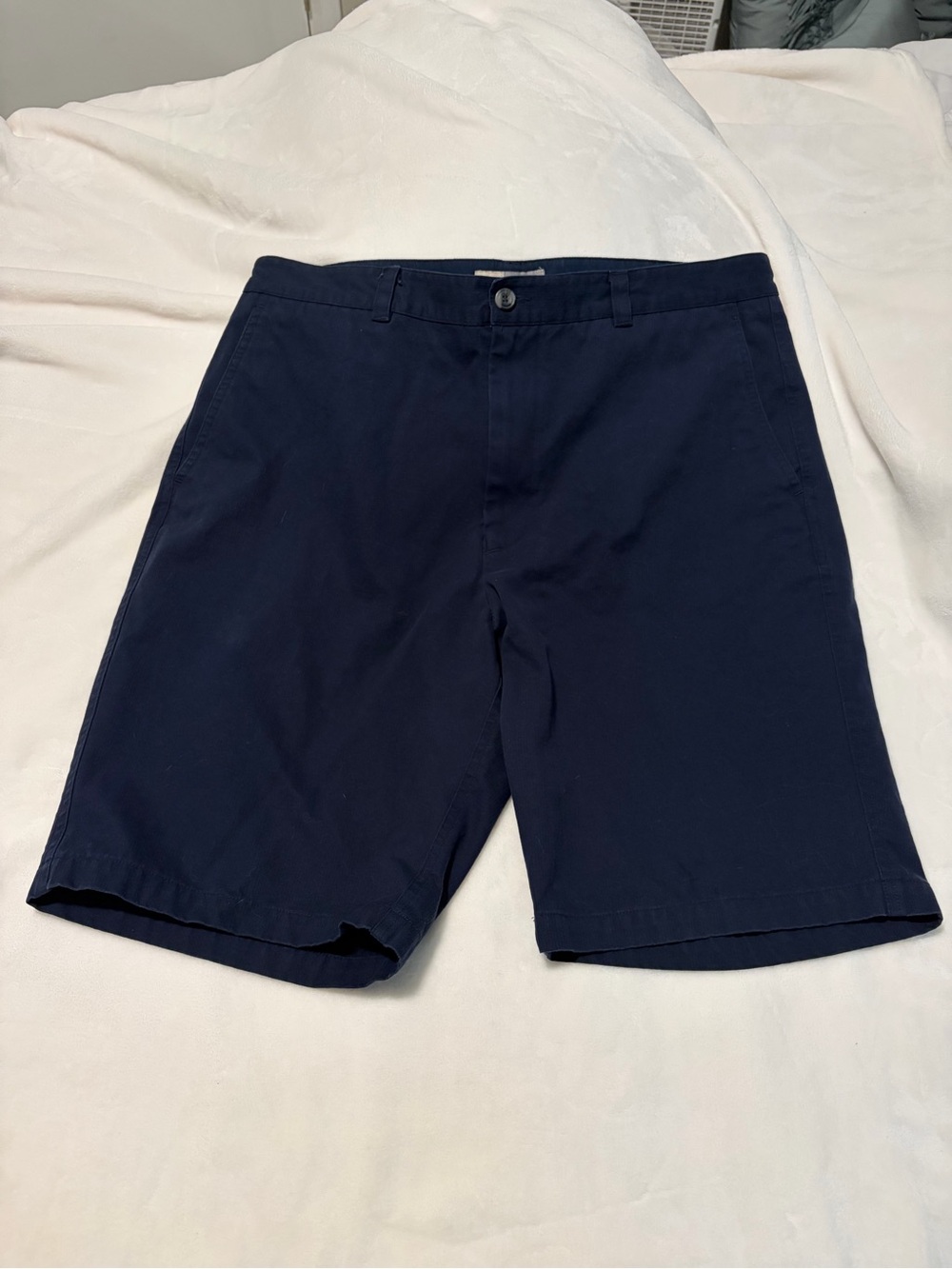 Joseph Abboud Navy Flat-Front Men's Shorts